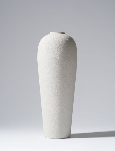 Tall Lola Vase - Textured Pale Taupe