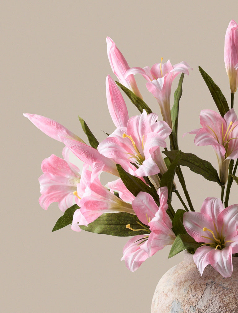Faux Lily Arrangement - Pink