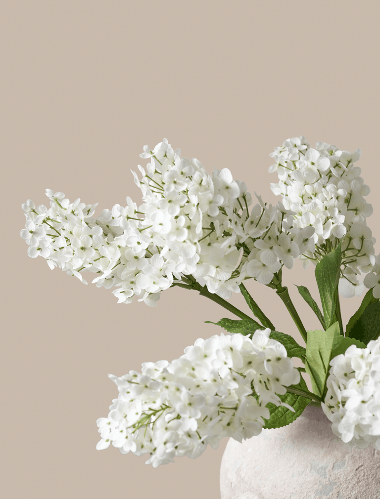 Faux Lilacs - White (7 Stems)