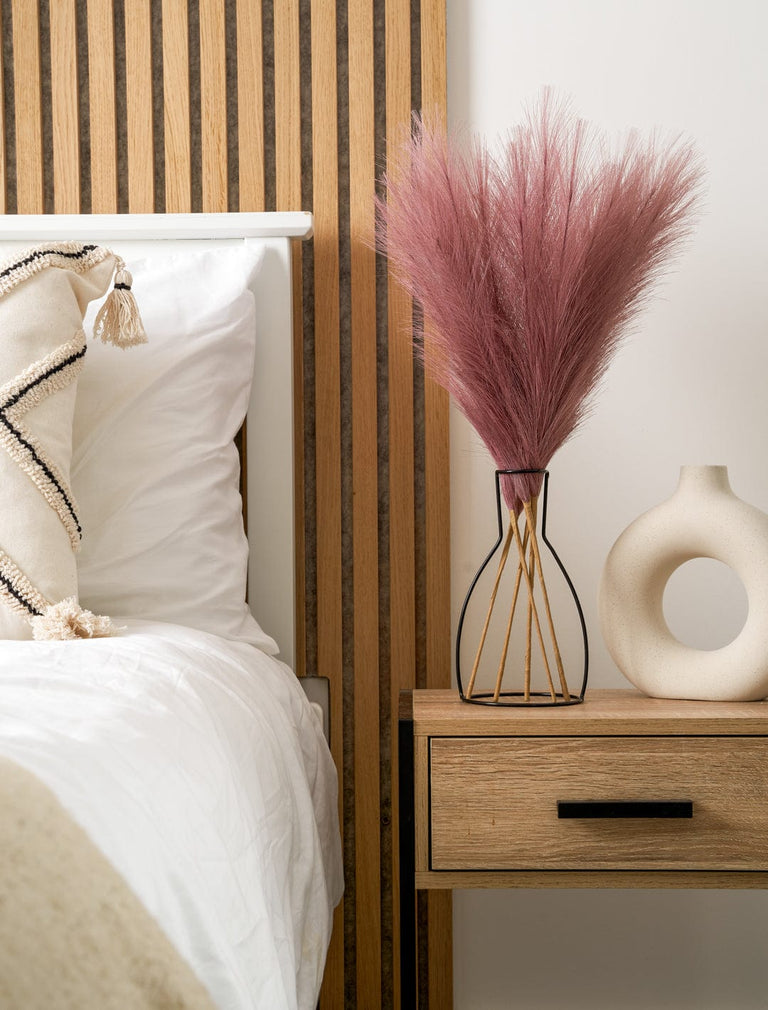 Faux Pampas Grass - Magenta (Purple/Pink) - contempee