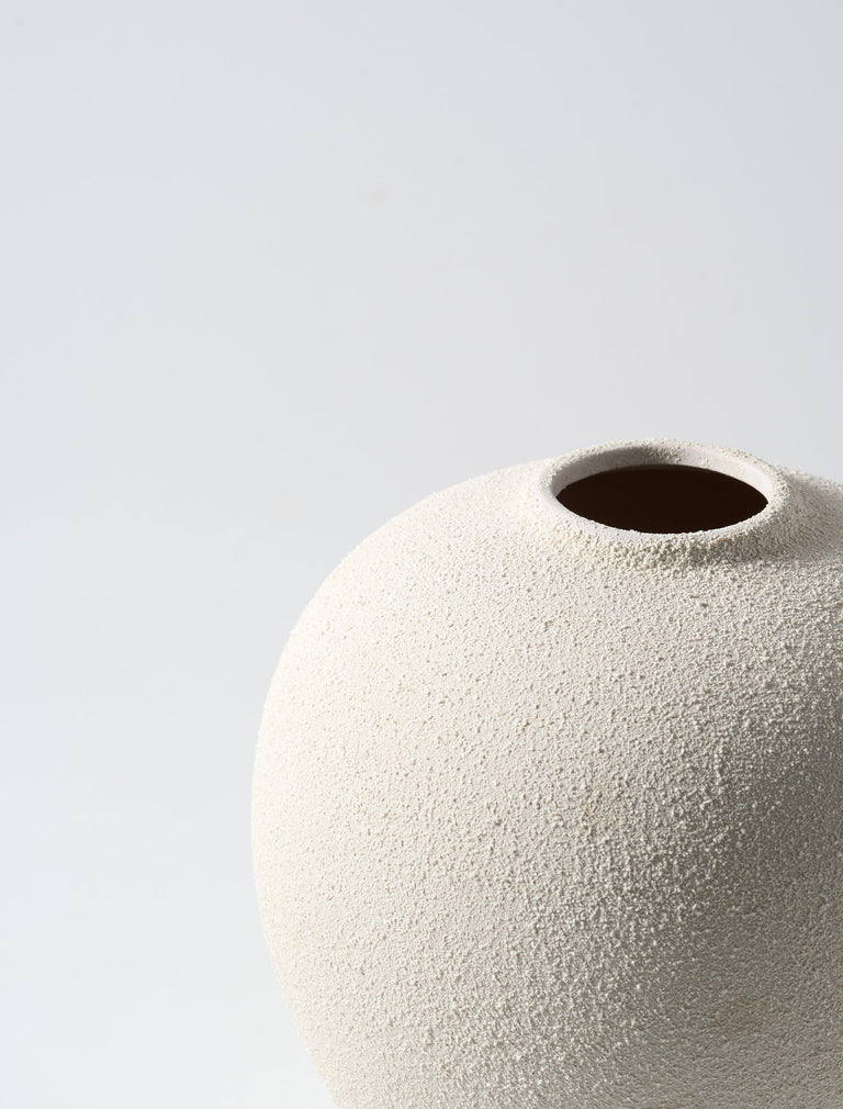 Zoe Keramik-Vase - Beige