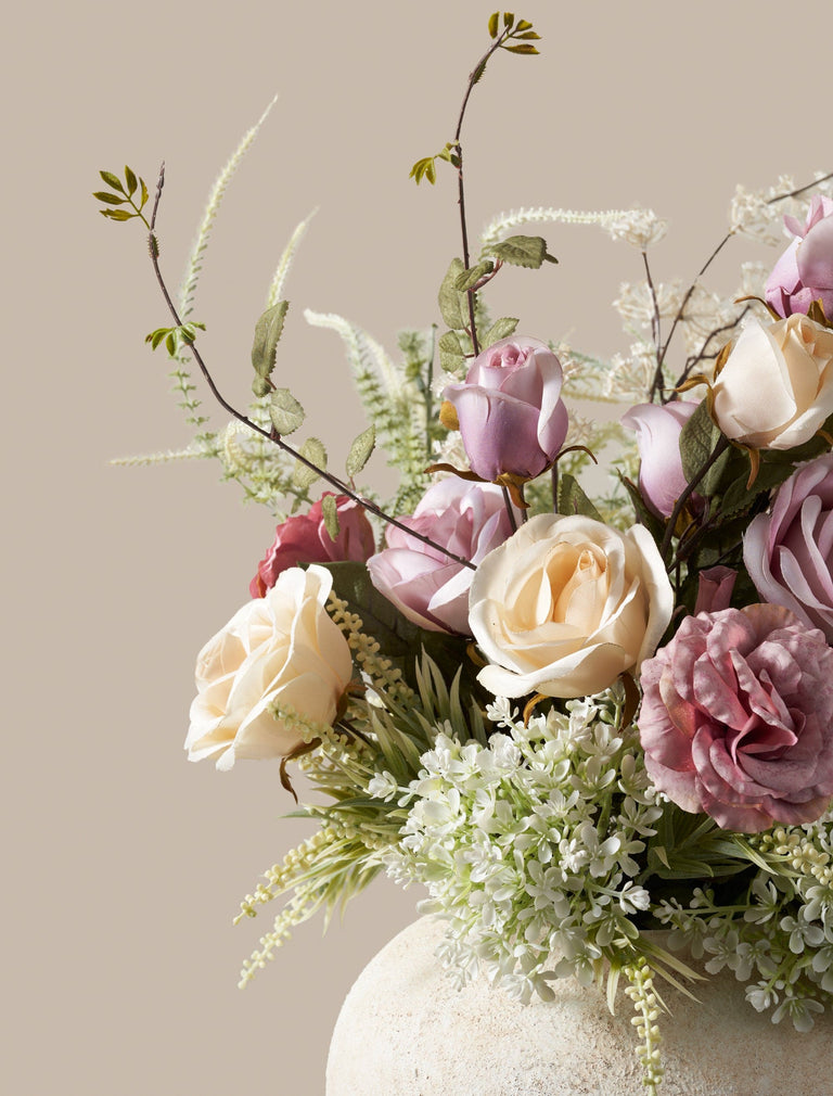 Faux Frühling Arrangement - Blush Rose