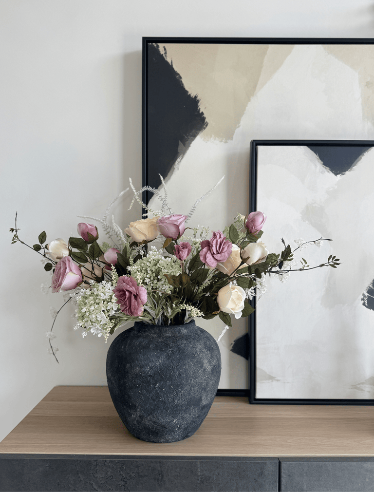 Faux Frühling Arrangement - Blush Rose