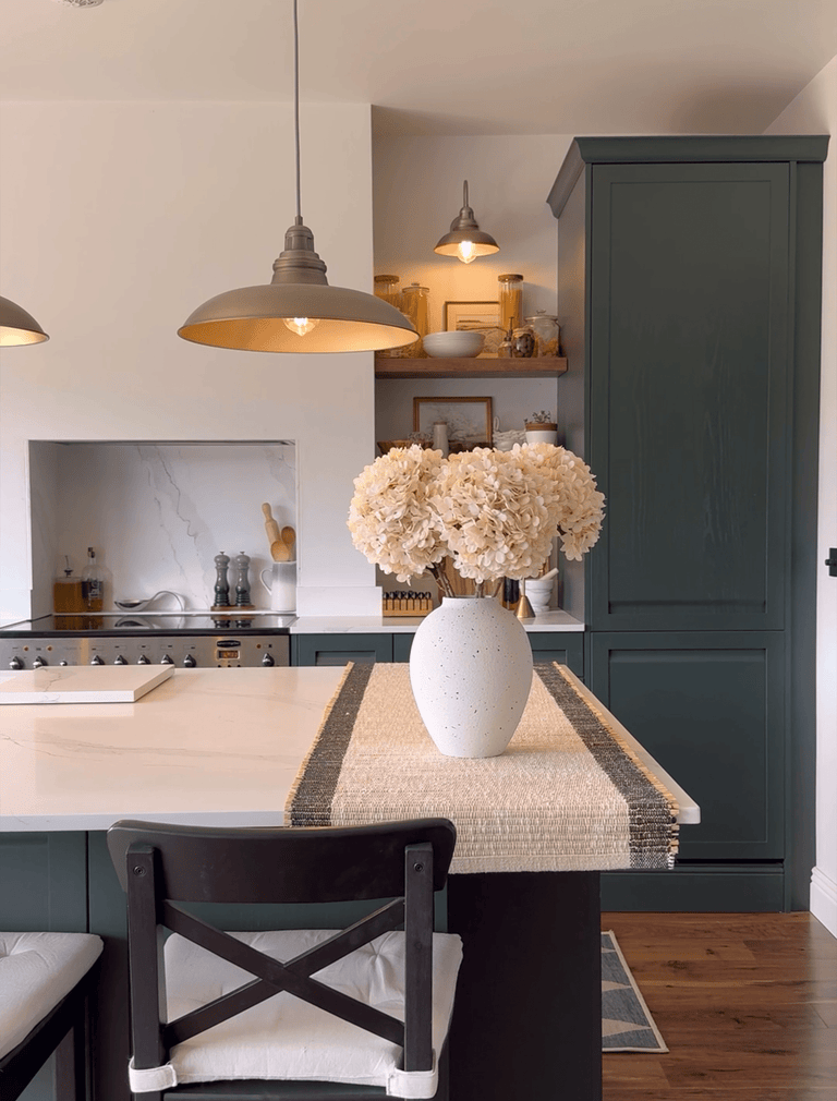 Große künstliche Hortensie - Creme (5 Stiele)