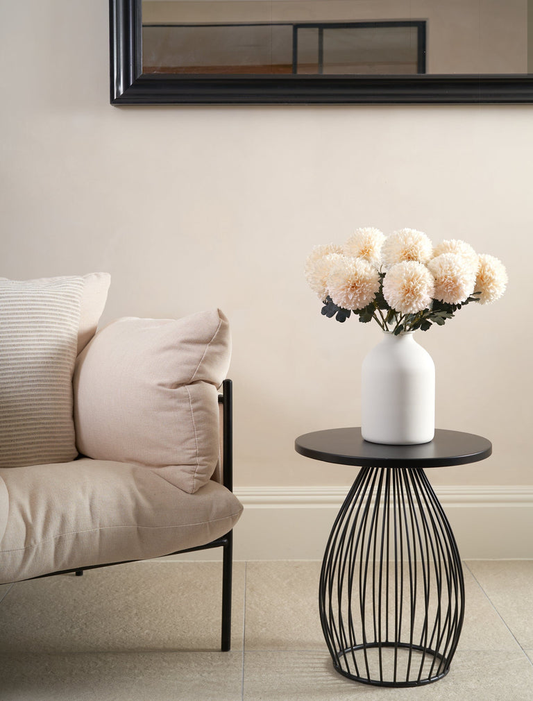 Großer Faux Kiku - Beige (10 Stiele)