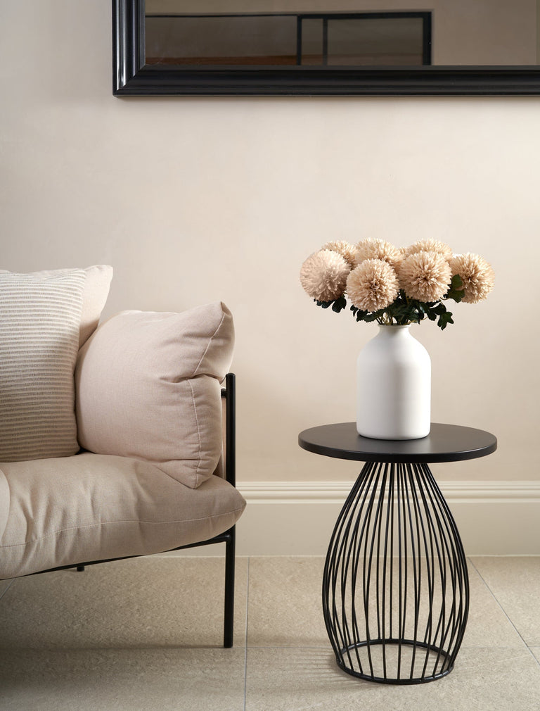 Großer Faux Kiku - Creme (10 Stiele)