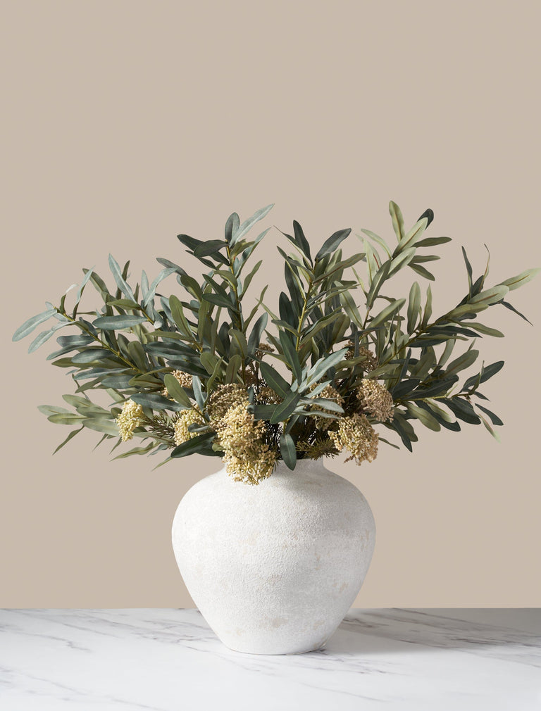Faux-Arrangement - Olive & Salbei-Beere