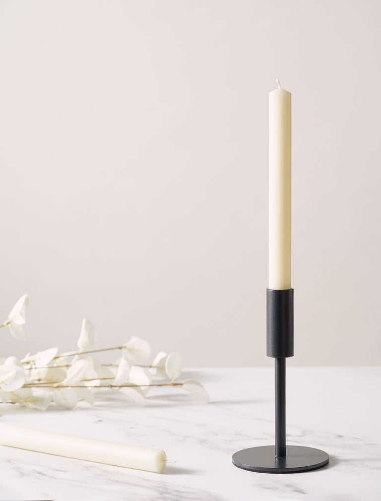 Tischkerze 8" - Elfenbein (6er Set)