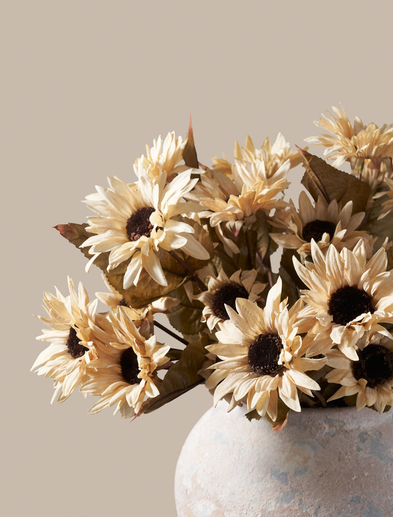 Falsche Sonnenblume - Beige (3 Stiele/21 Sonnenblumen)