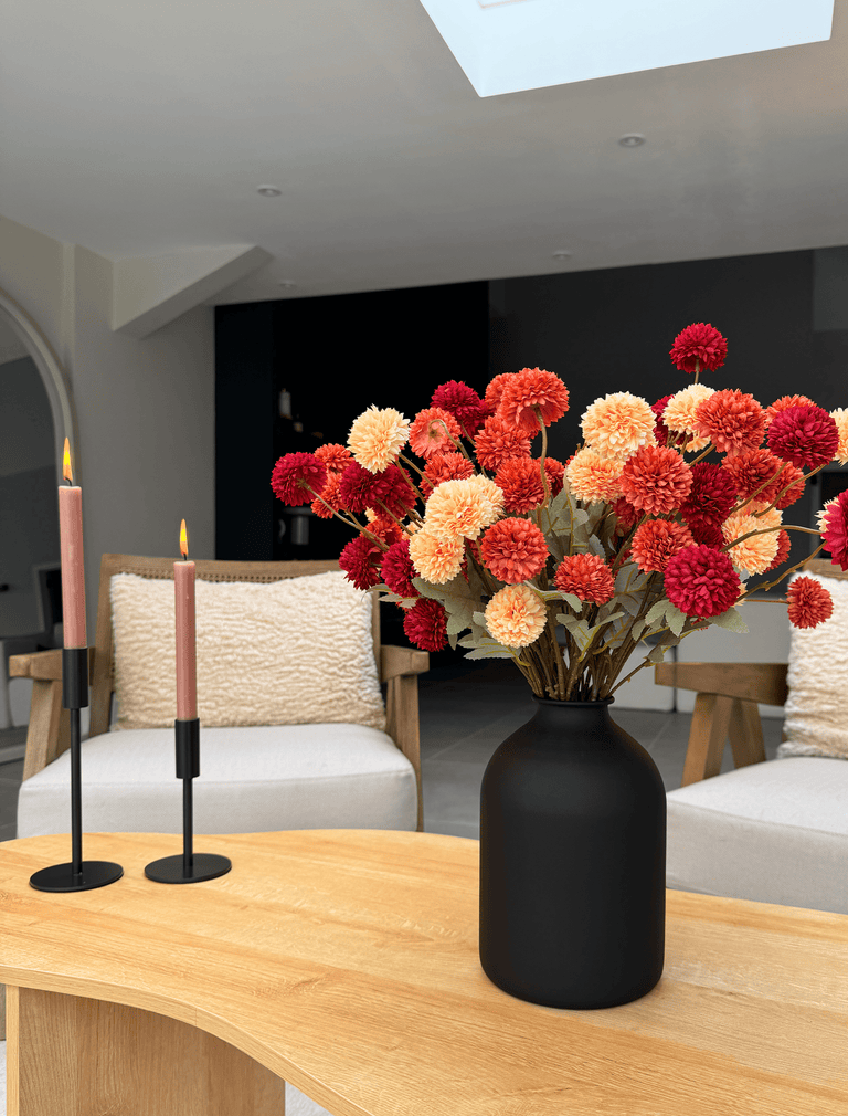 Faux Kiku Blume - Assorted Bouquet (10 Stiele / 50 Köpfe)