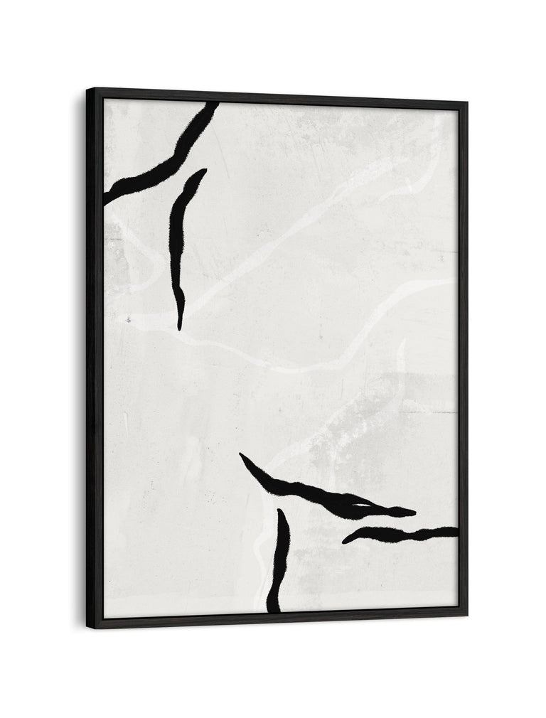 Gerahmte Leinwand - Japanisch inspiriert No1