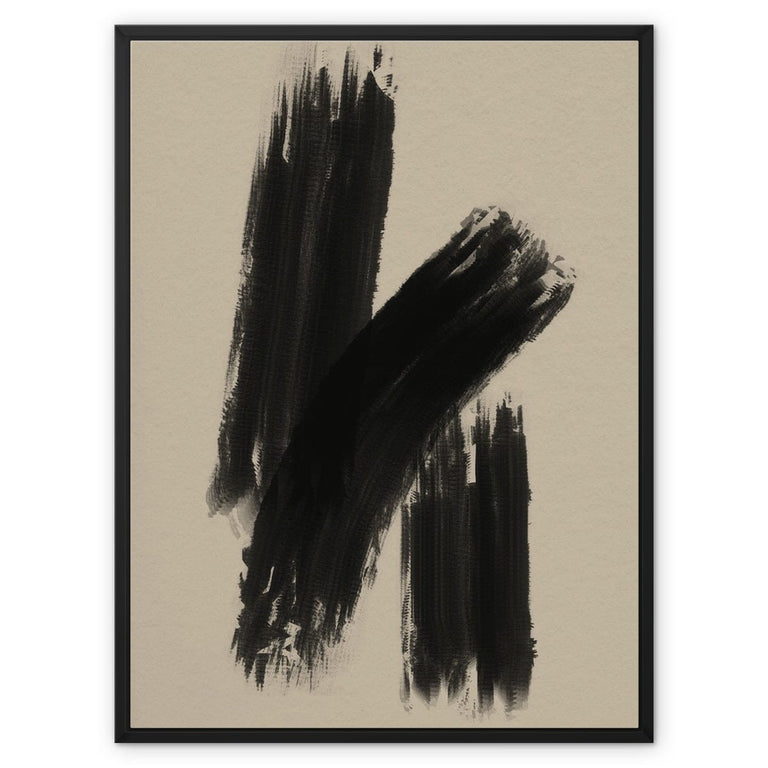 Gerahmte Leinwand - Japanisch inspiriert No3