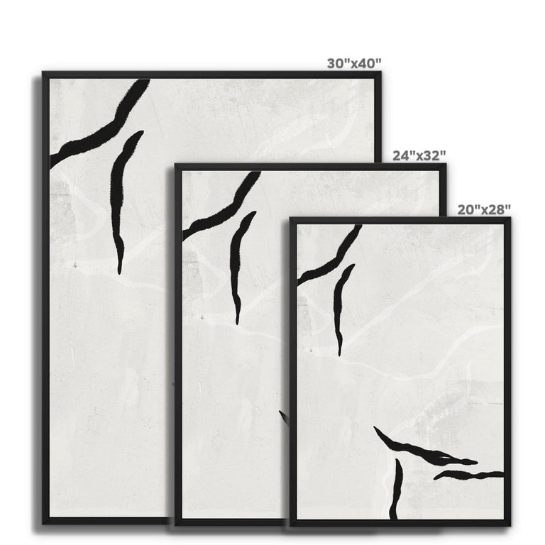 Gerahmte Leinwand - Japanisch inspiriert No1