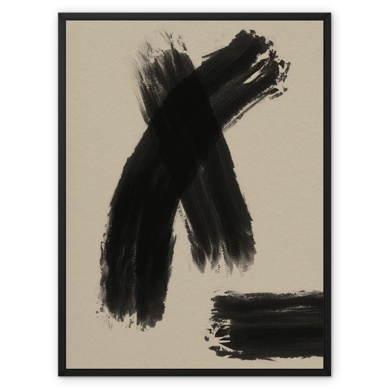 Gerahmte Leinwand - Japanisch inspiriert No4