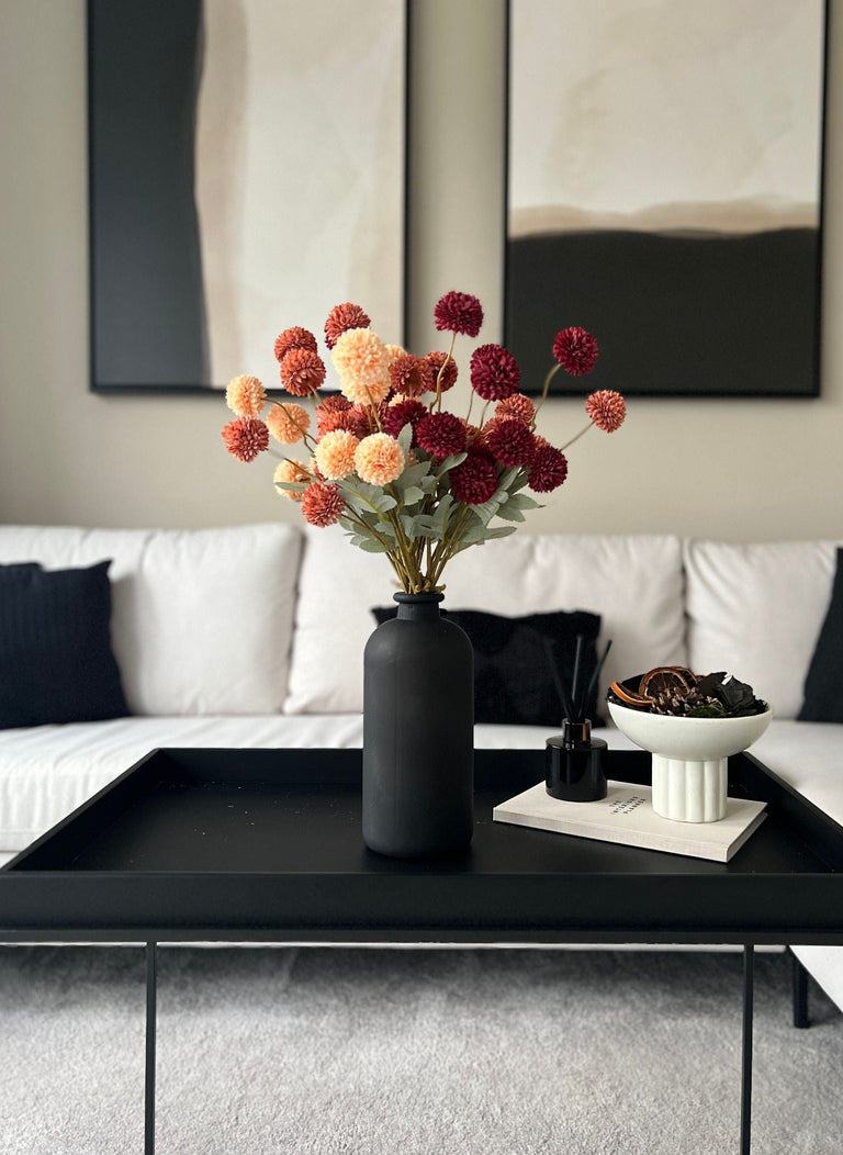 Faux Kiku Blume - Assorted Bouquet (10 Stiele / 50 Köpfe)