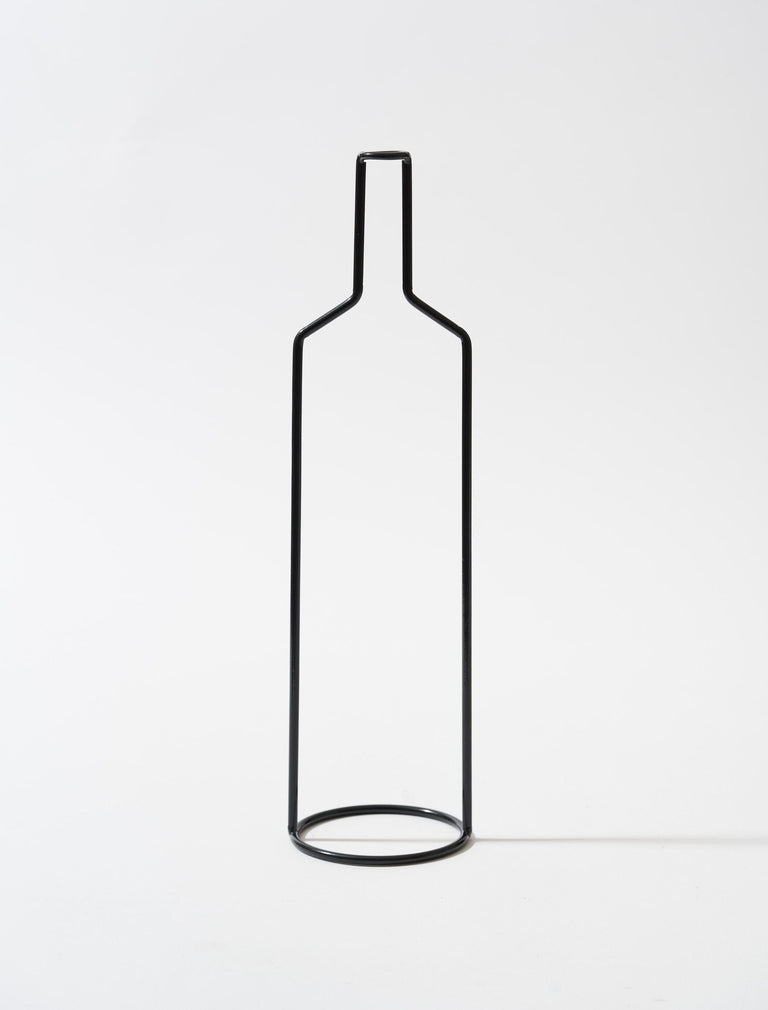 Große schwarze Vase mit Umriss Nr. 1