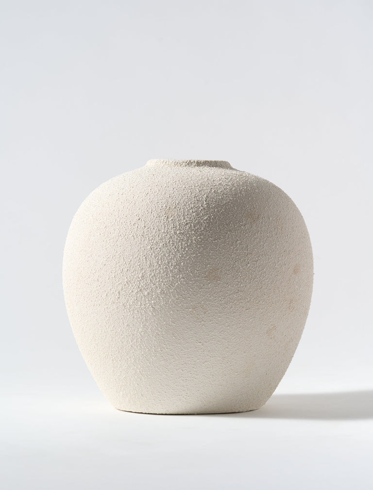 Keramische Zoe vaas - Beige