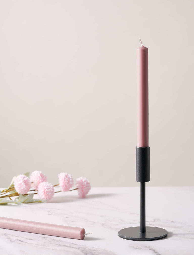 Diner Kaars 8" - Dusky Roze (Set Van 6)