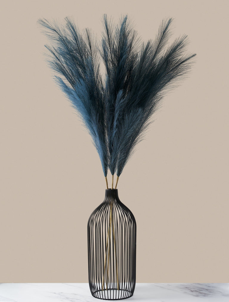 Lang imitatie pampagras - Levendig (3 stelen)