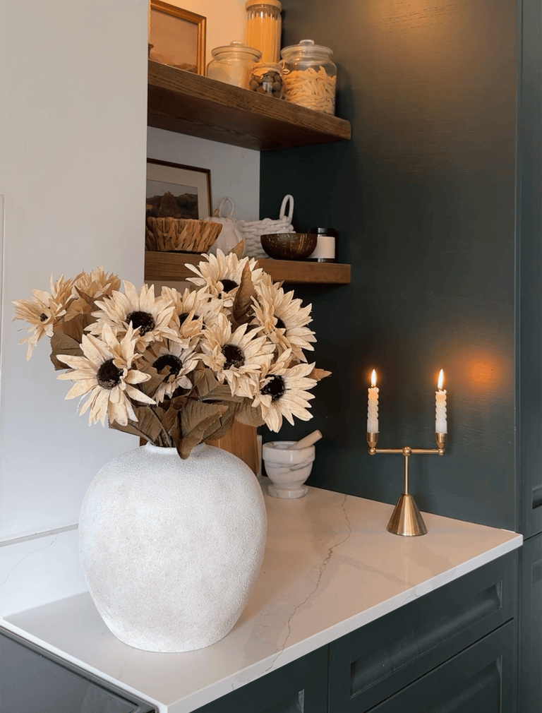 Faux zonnebloem - Beige (3 stelen/21 zonnebloemen)