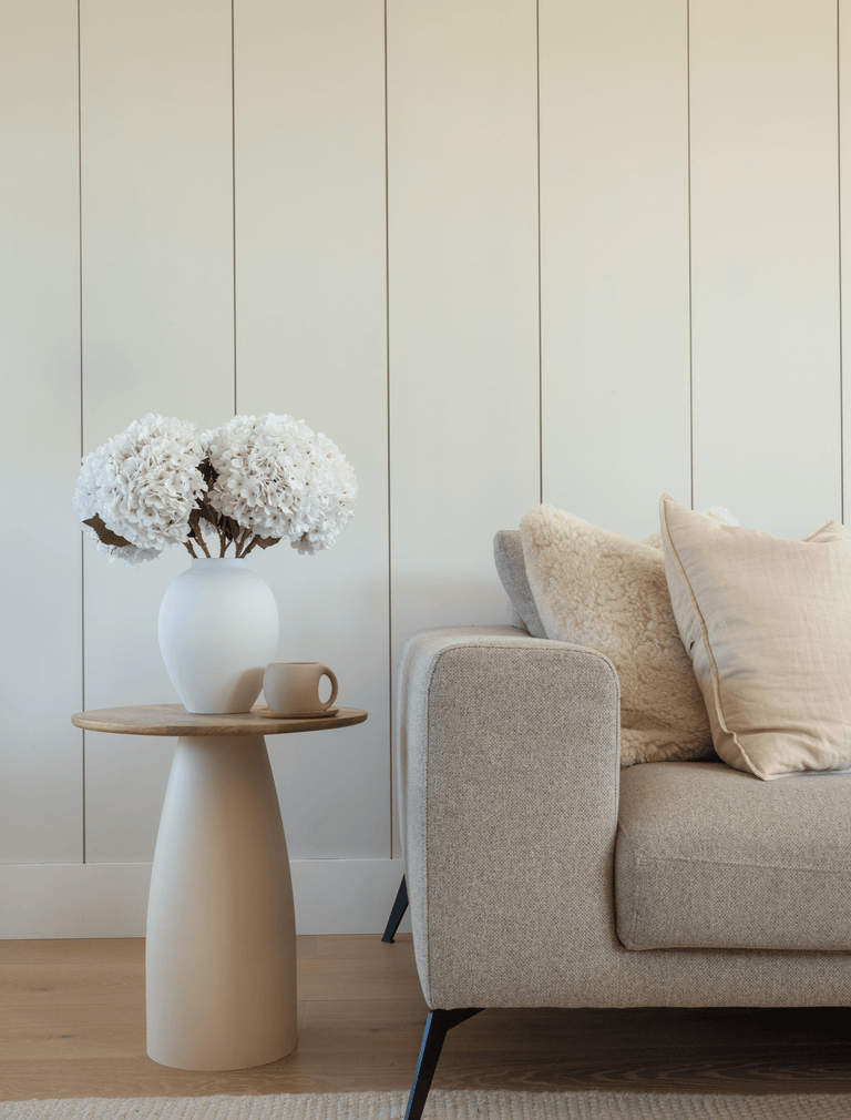 Faux hortensia groot - wit (5 stelen)