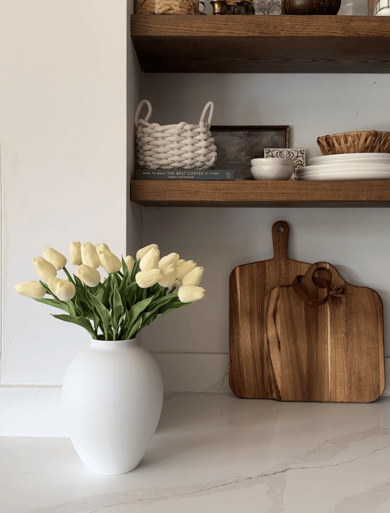 Faux tulp - ivoor (25 stelen)