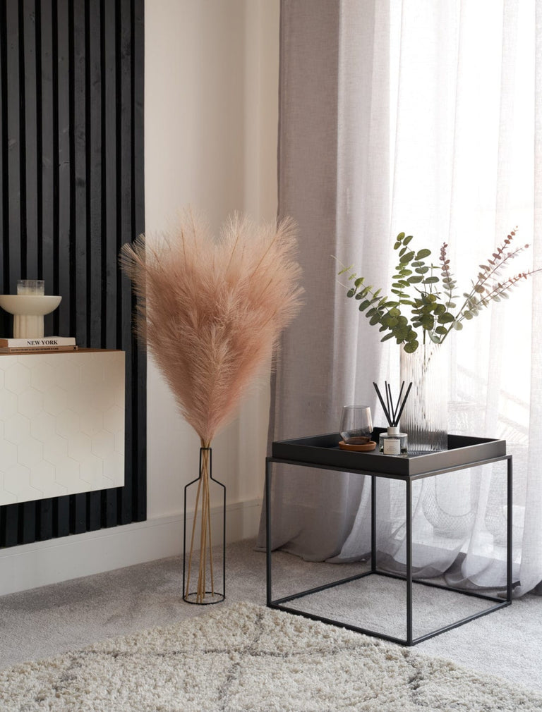 Groot imitatie pampagras - natuurlijke roos (beperkte editie) - contempee