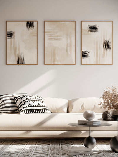 3 Print Gallery Wall - 'Neutral Tones'