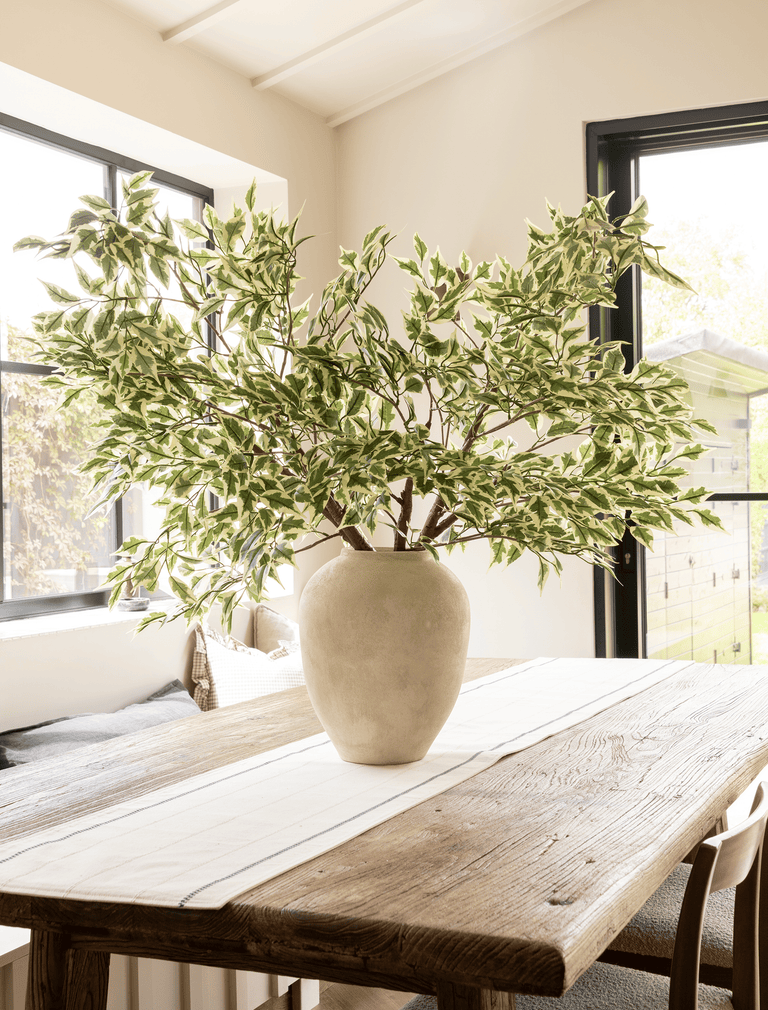 Kunstmatige oversized Ficus Anastasia-tak (2 takken)