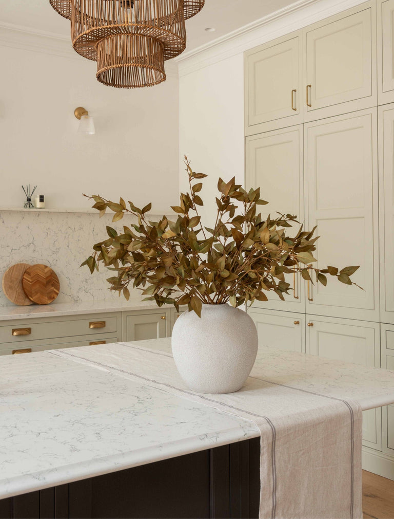 Faux Leaf Spray - Green (9 Stems)