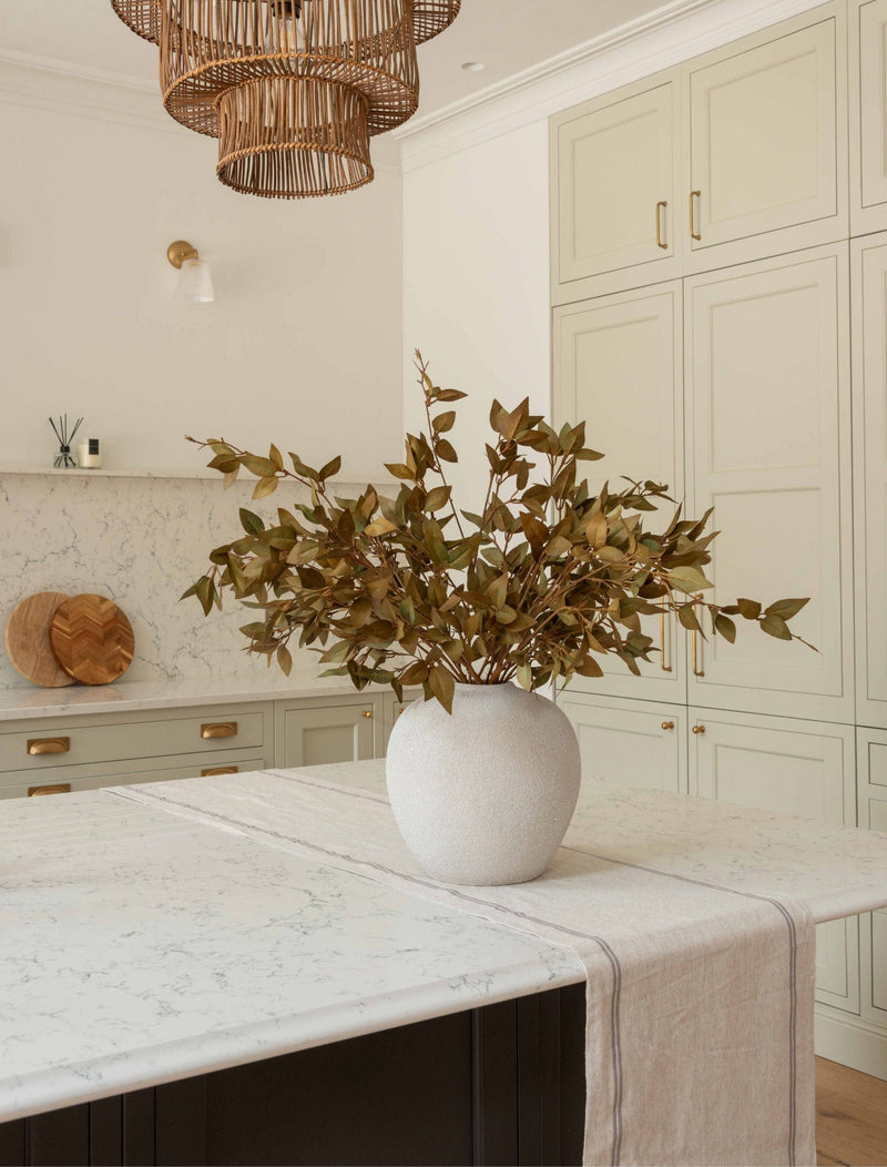 Faux Leaf Spray - Green (9 Stems)