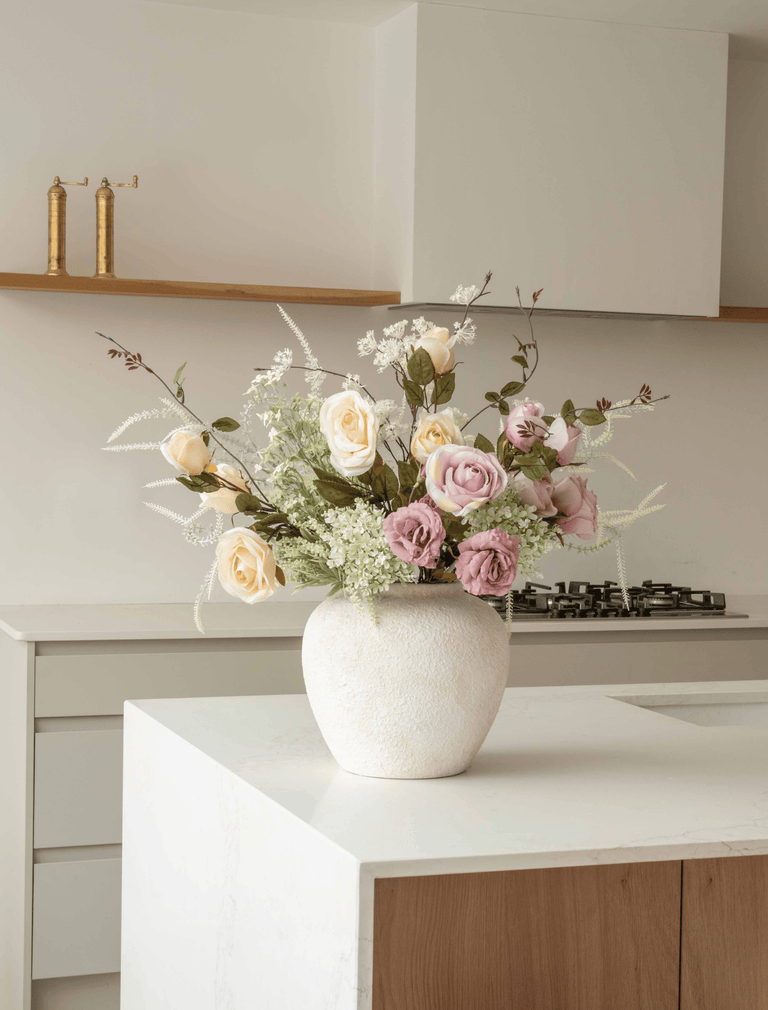 Faux Arrangement - Blush Rose