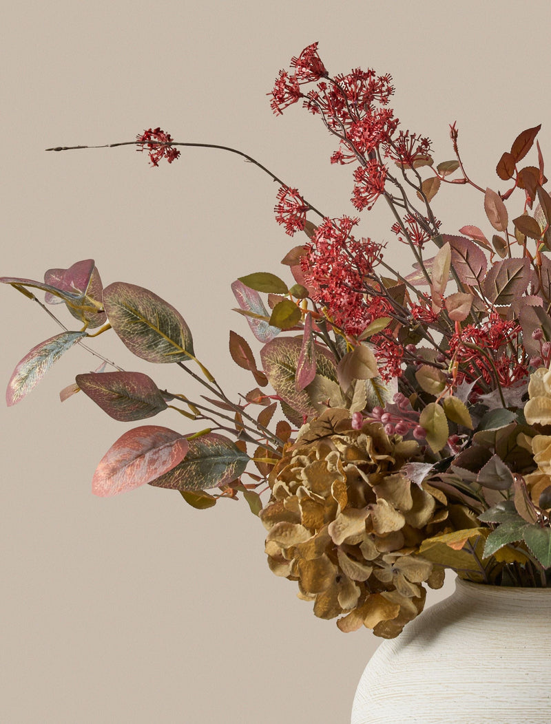 Faux Arrangement  - Burgundy Berries & Hydrangea