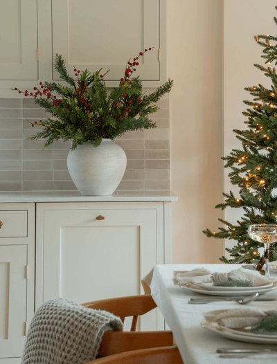 Faux Arrangement - Winter Fern & Red Berry