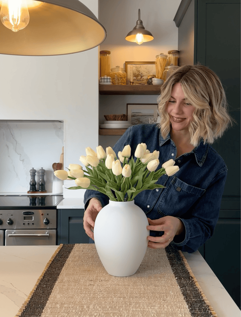 Faux tulp - ivoor (25 stelen)