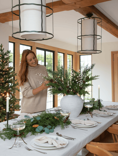 Faux Arrangement - Winter Fern & White Berry