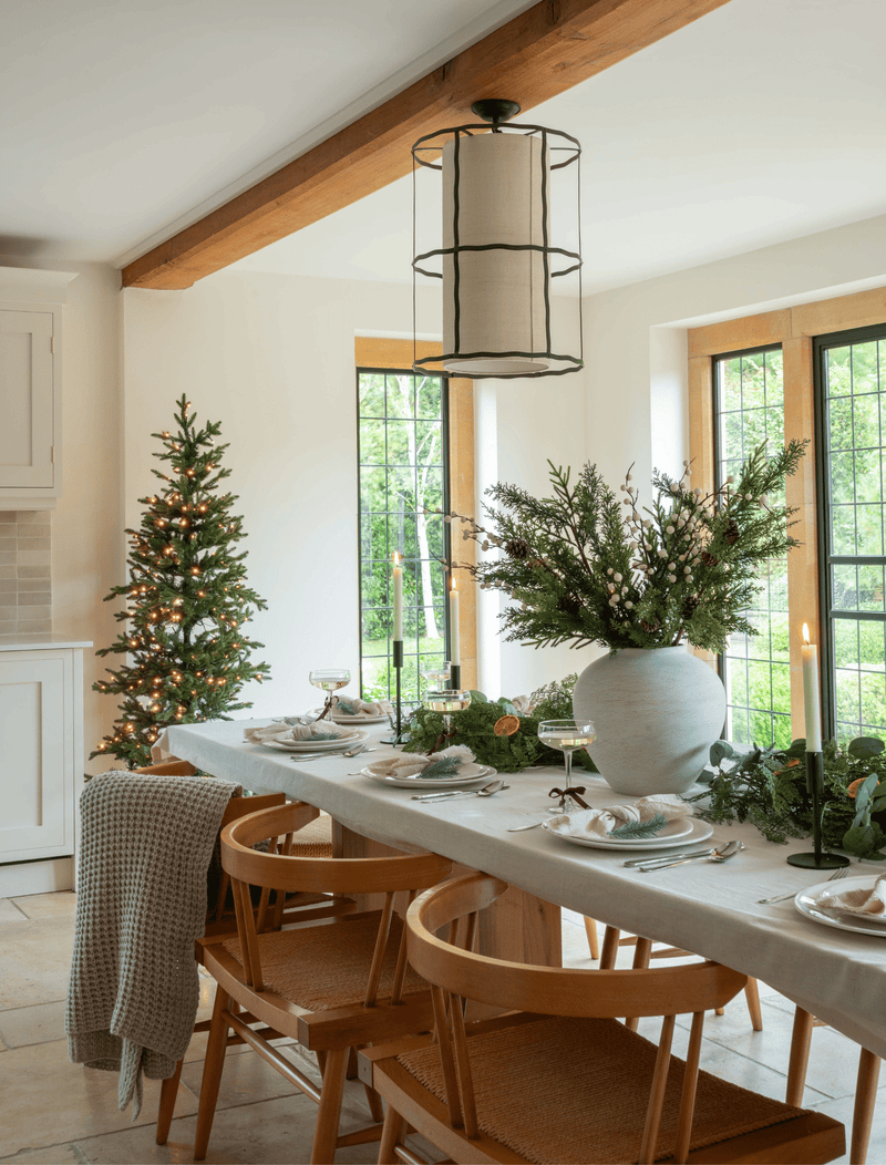Faux Arrangement - Winter Fern & White Berry