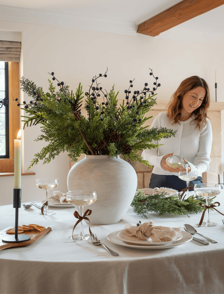 Faux Arrangement - Winter Fern & Blue Berry