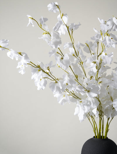 Tall Faux Sweet Pea - White (7 Stems)