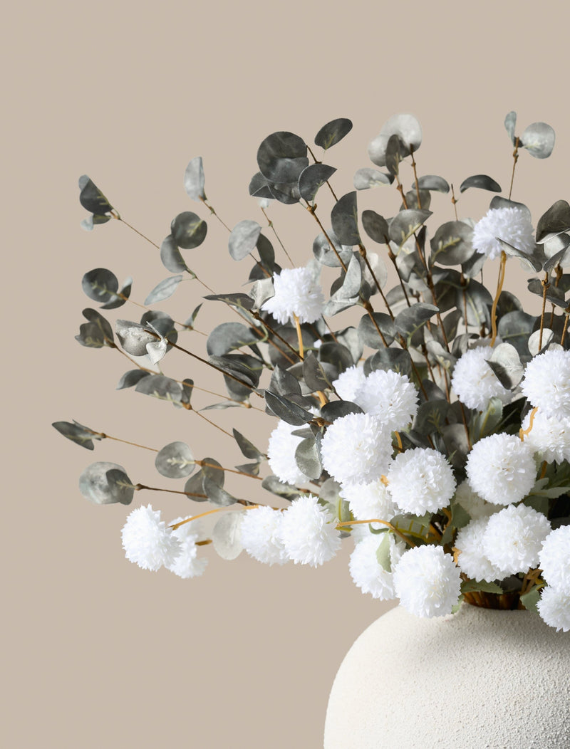Faux Arrangement - White & Green