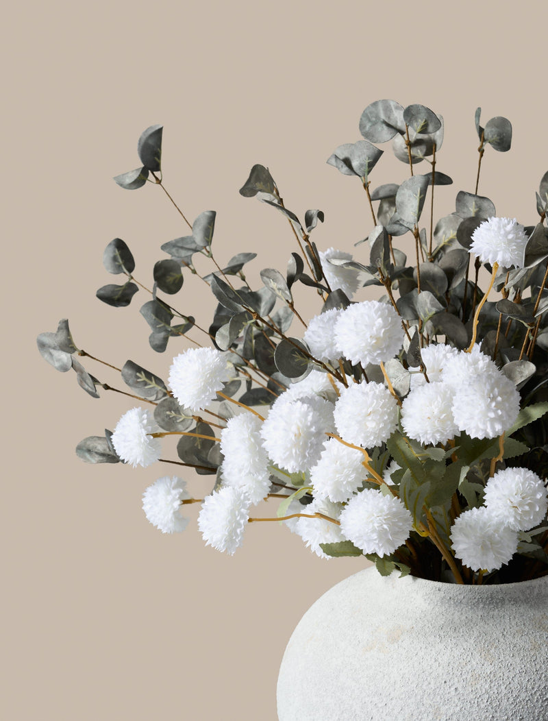 Faux Arrangement - White & Green