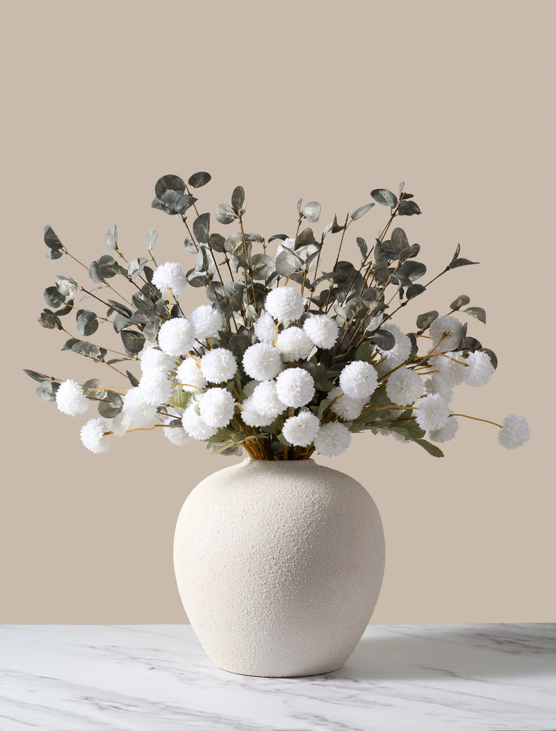 Faux Arrangement - White & Green