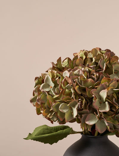 Faux Hydrangea Bouquet - Green