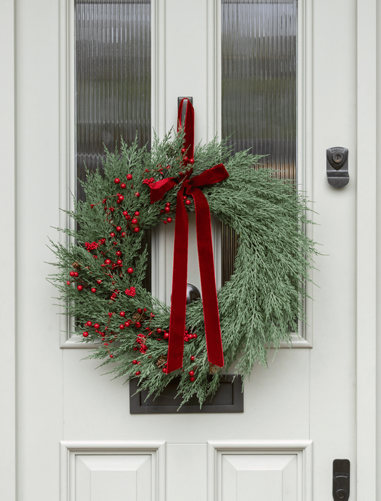 Faux Red Berry Wreath 65cm / 25 inches