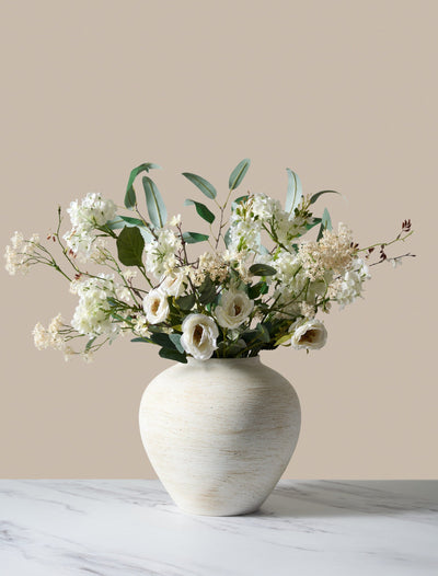 Kunstbloem Hortensia Real Touch Lichtgroen 49 cm