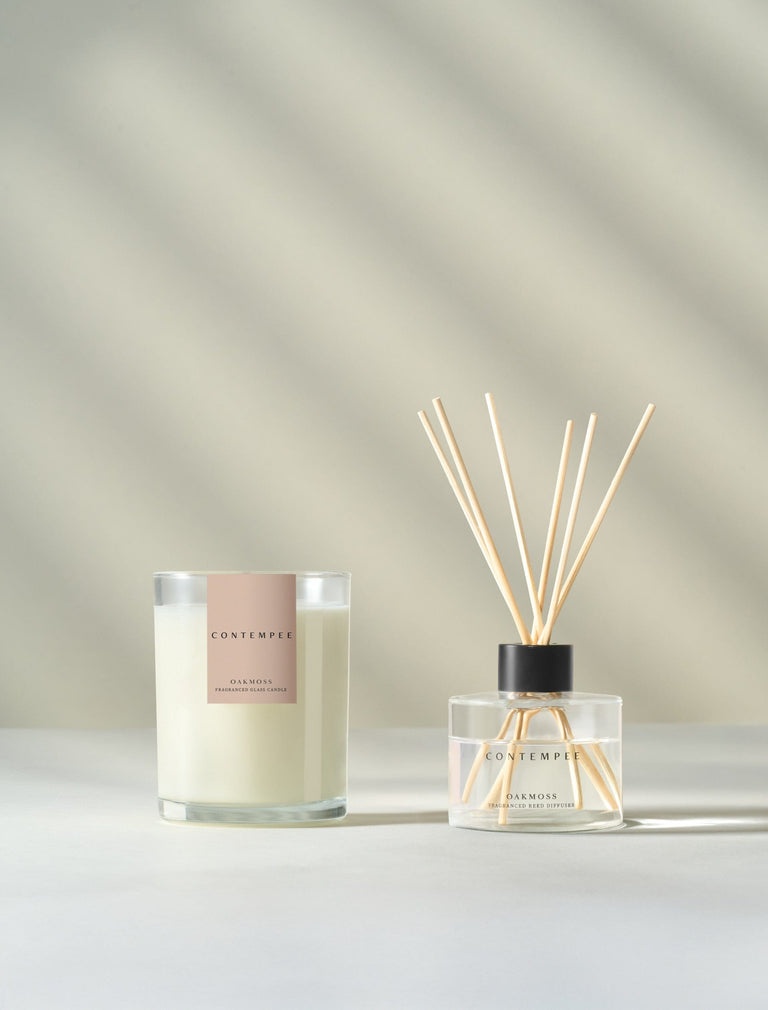 Scented Candle & Diffuser Bundle - Oak Moss