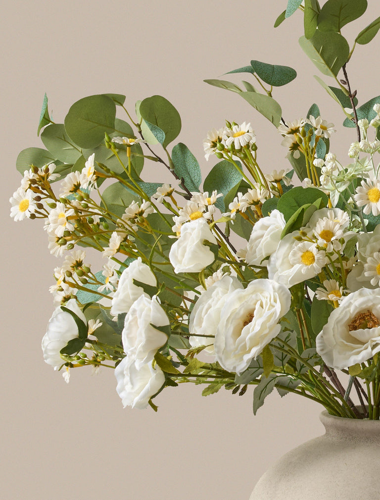 Faux Arrangement - Eucalyptus & White Chamomile
