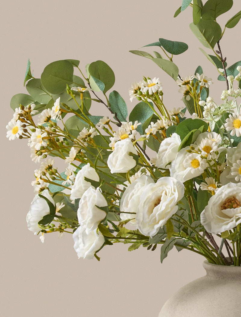 Faux Arrangement - Eucalyptus & White Chamomile