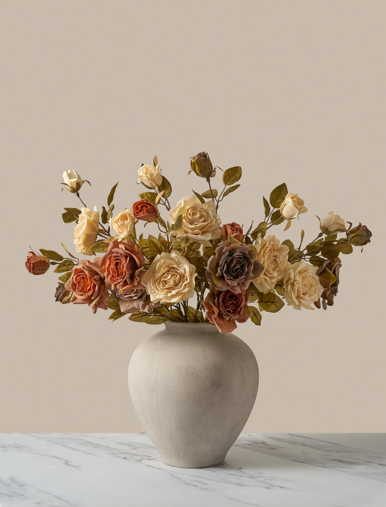 Faux Arrangement - Assorted Roses