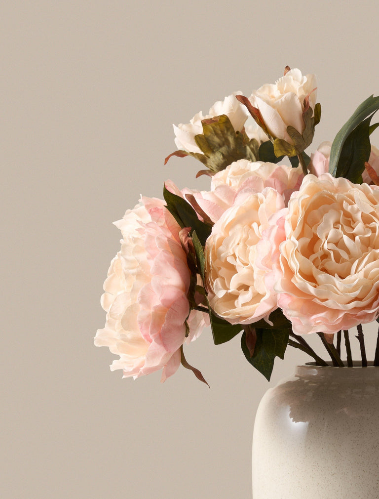 Faux Peony Arrangement - Blush (6 Stems)